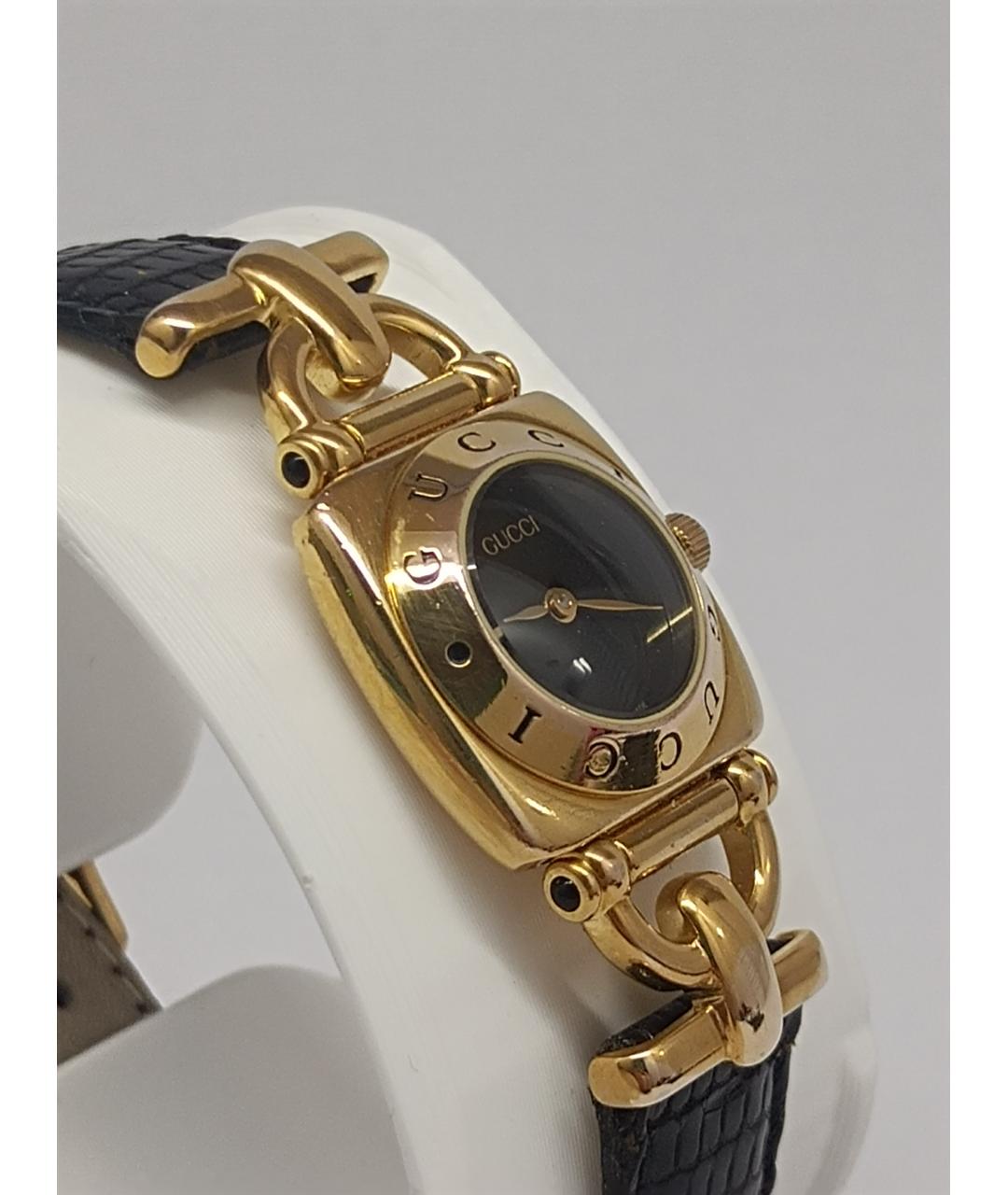 GUCCI Золотые металлические часы, фото 4