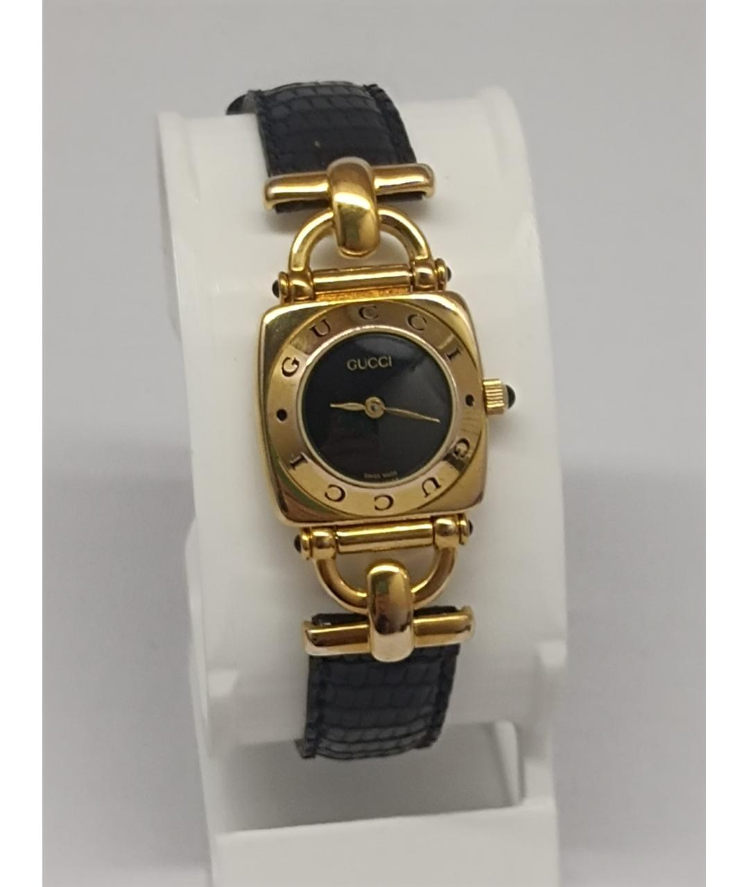 GUCCI Золотые металлические часы, фото 2