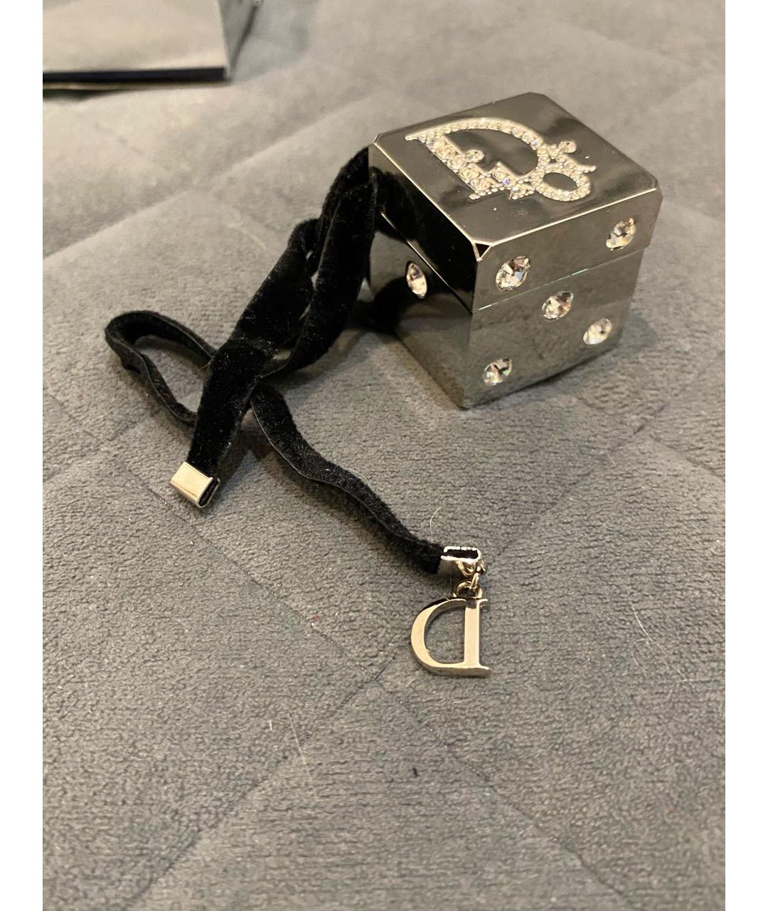 CHRISTIAN DIOR Серебрянный брелок, фото 4