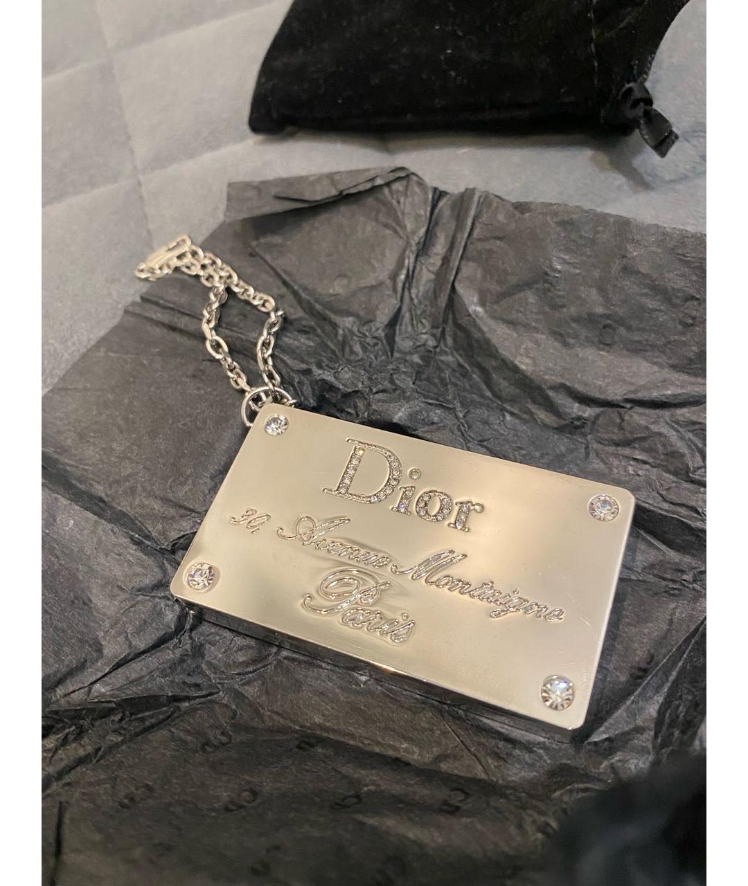 CHRISTIAN DIOR Серебрянный брелок, фото 2