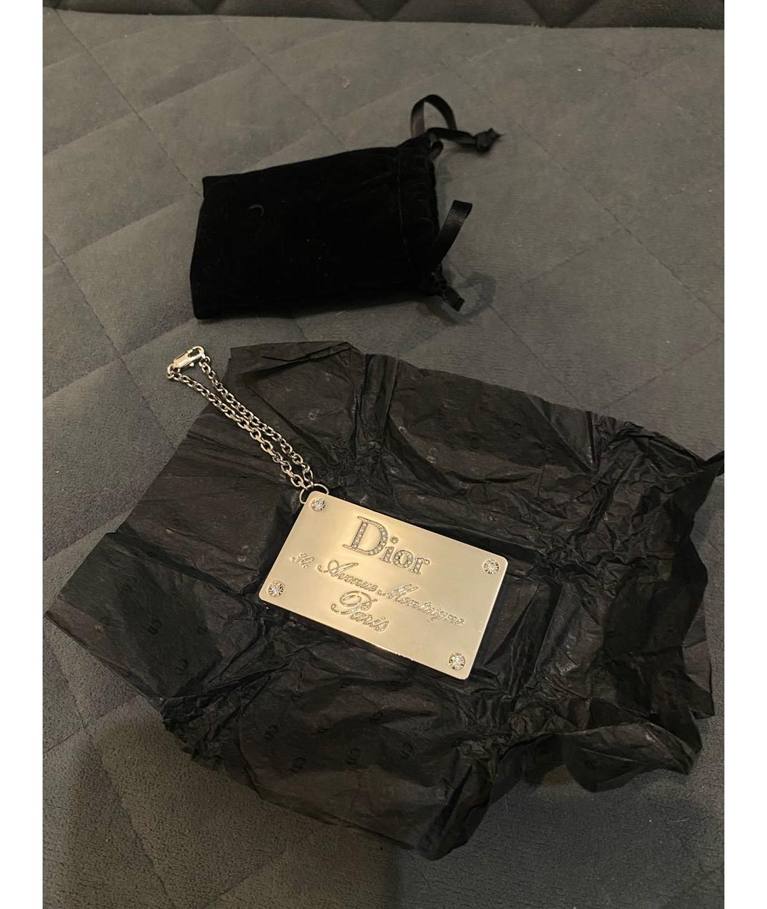 CHRISTIAN DIOR Серебрянный брелок, фото 4