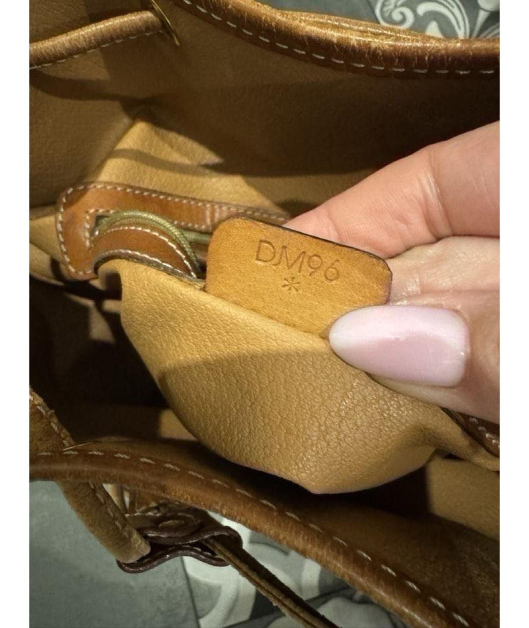 CELINE Коричневая кожаная сумка через плечо, фото 4