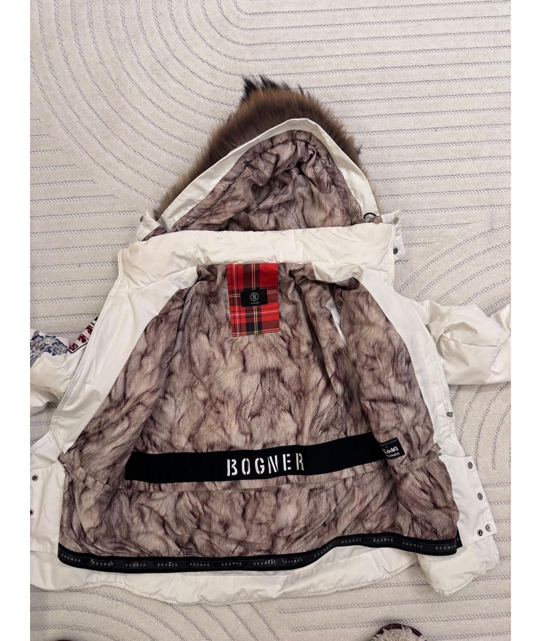 BOGNER Белая полиэстеровая куртка, фото 4