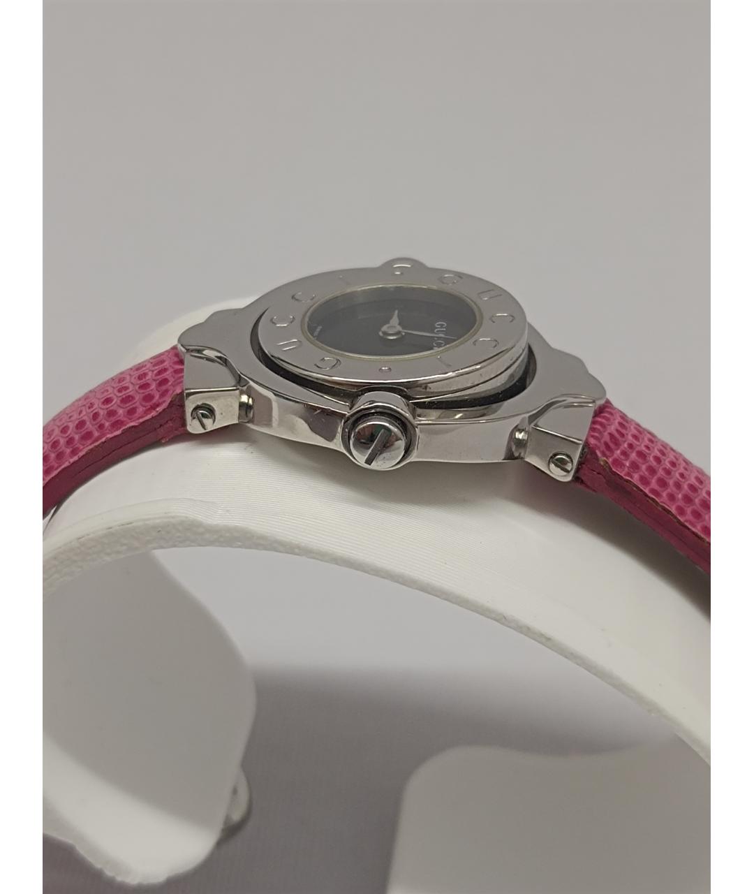 GUCCI Серебряные металлические часы, фото 3