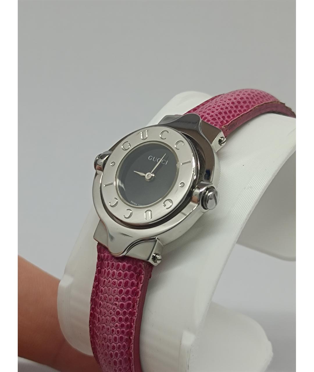 GUCCI Серебряные металлические часы, фото 2