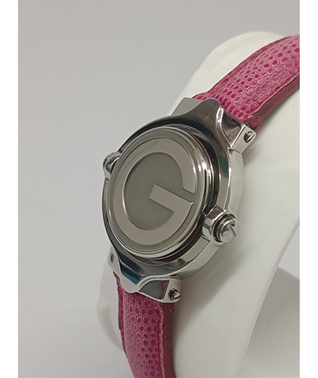 GUCCI Серебряные металлические часы, фото 5