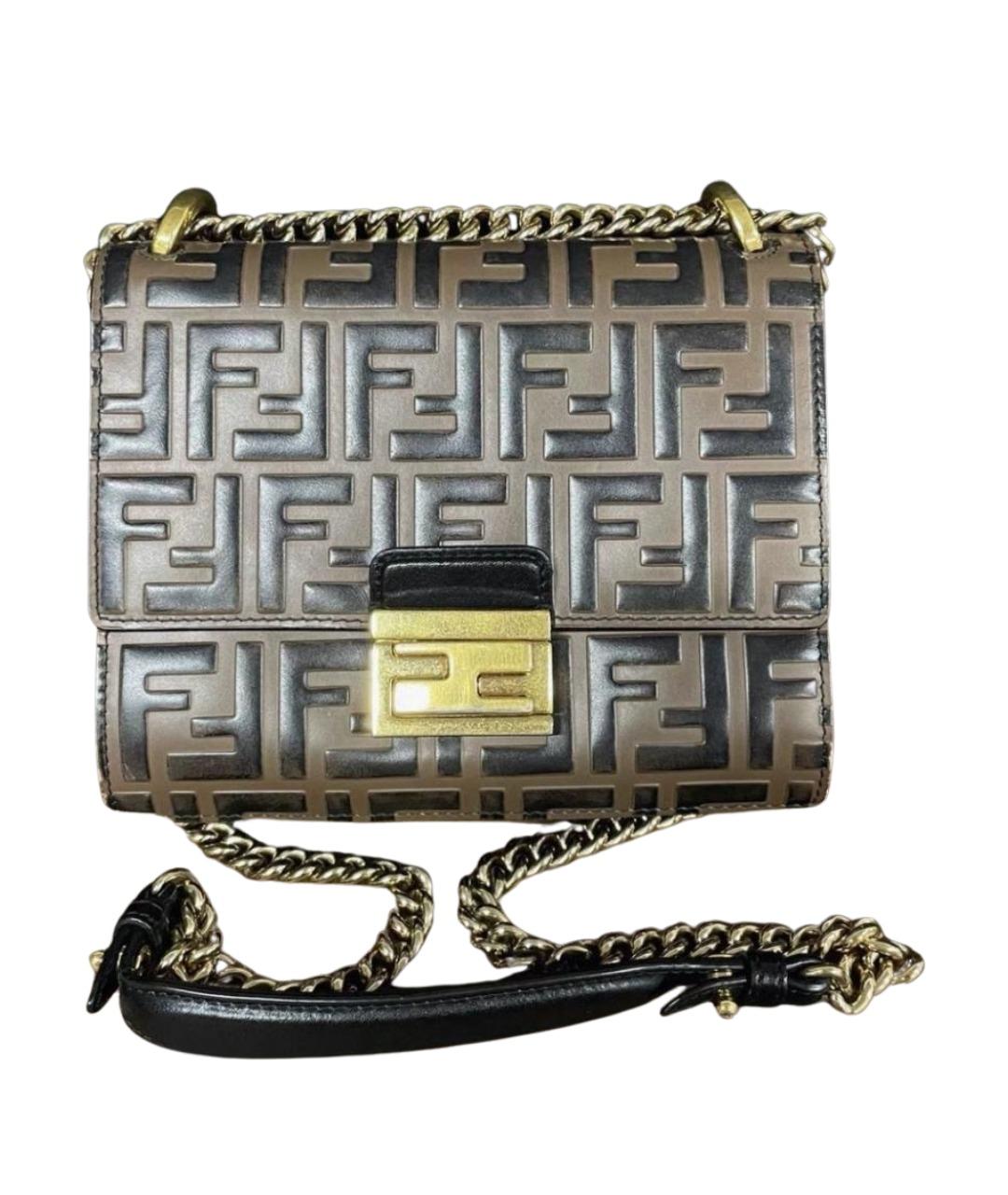 FENDI Коричневая сумка через плечо, фото 1