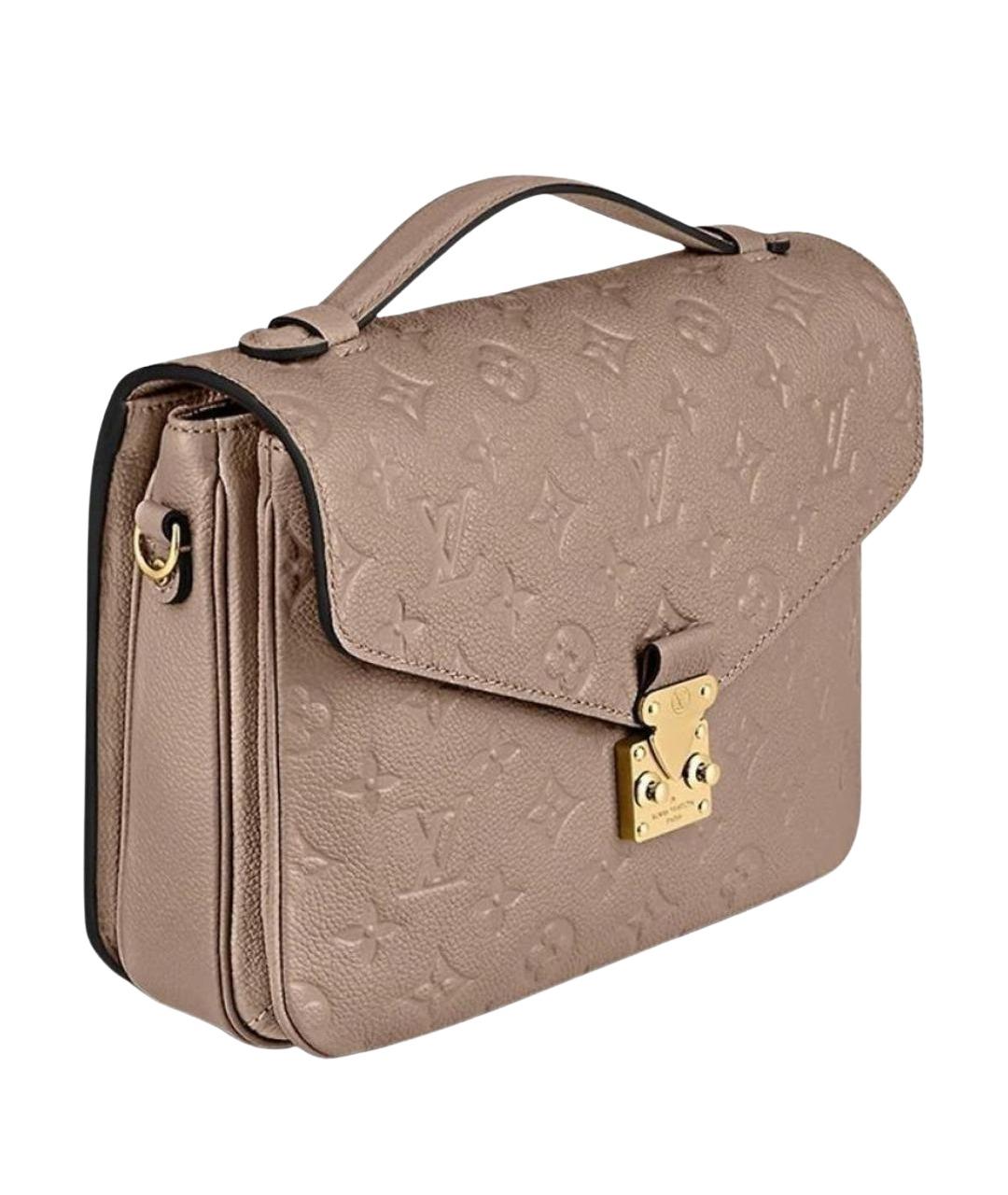 LOUIS VUITTON Бежевая кожаная сумка через плечо, фото 1