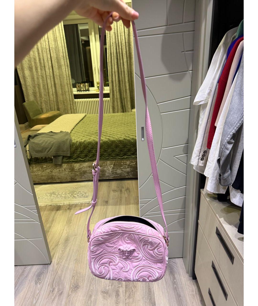 VERSACE Розовая сумка через плечо, фото 2