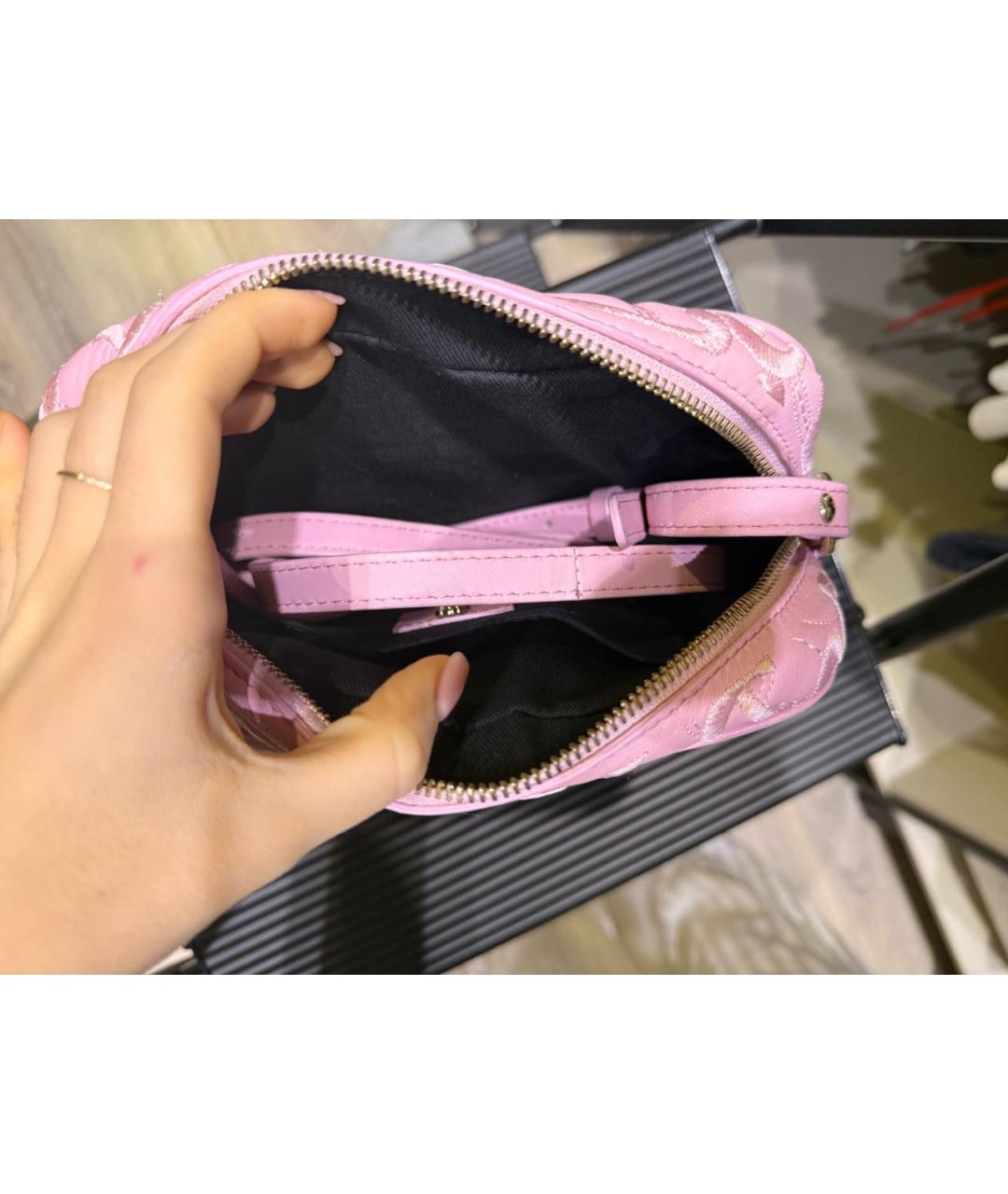 VERSACE Розовая сумка через плечо, фото 5
