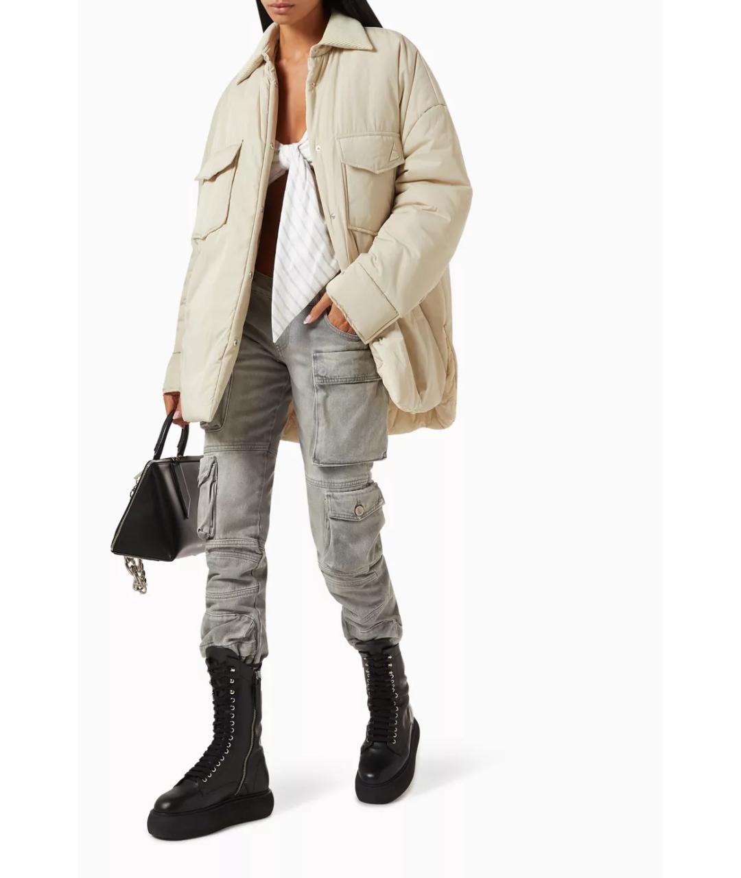 THE ATTICO Серые прямые джинсы, фото 2