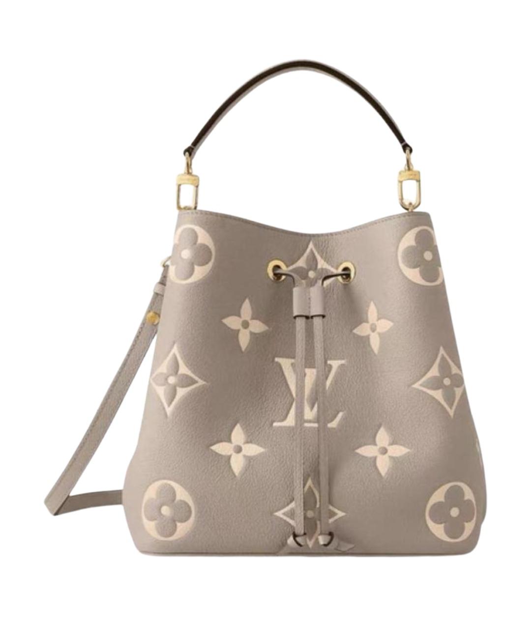 LOUIS VUITTON Бежевая кожаная сумка через плечо, фото 1