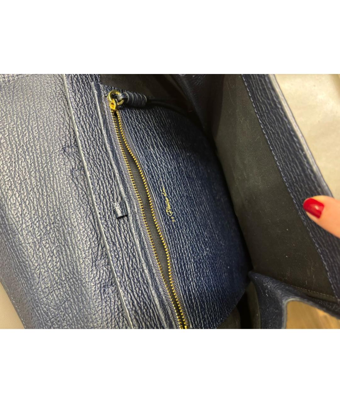 3.1 PHILLIP LIM Темно-синий кожаный рюкзак, фото 4