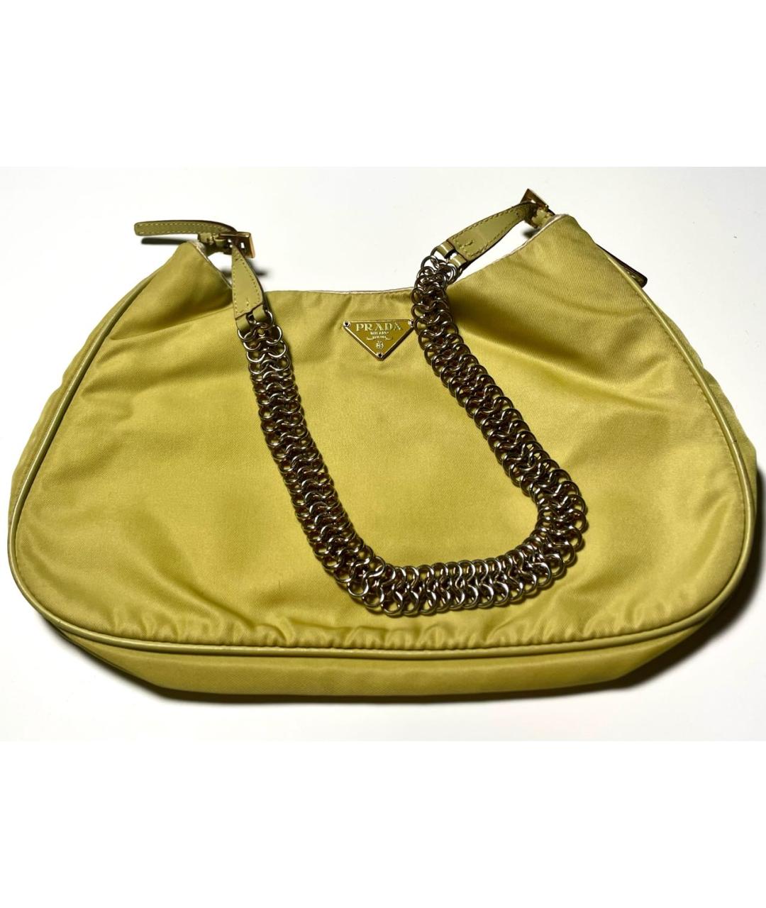 PRADA Зеленая тканевая сумка через плечо, фото 9