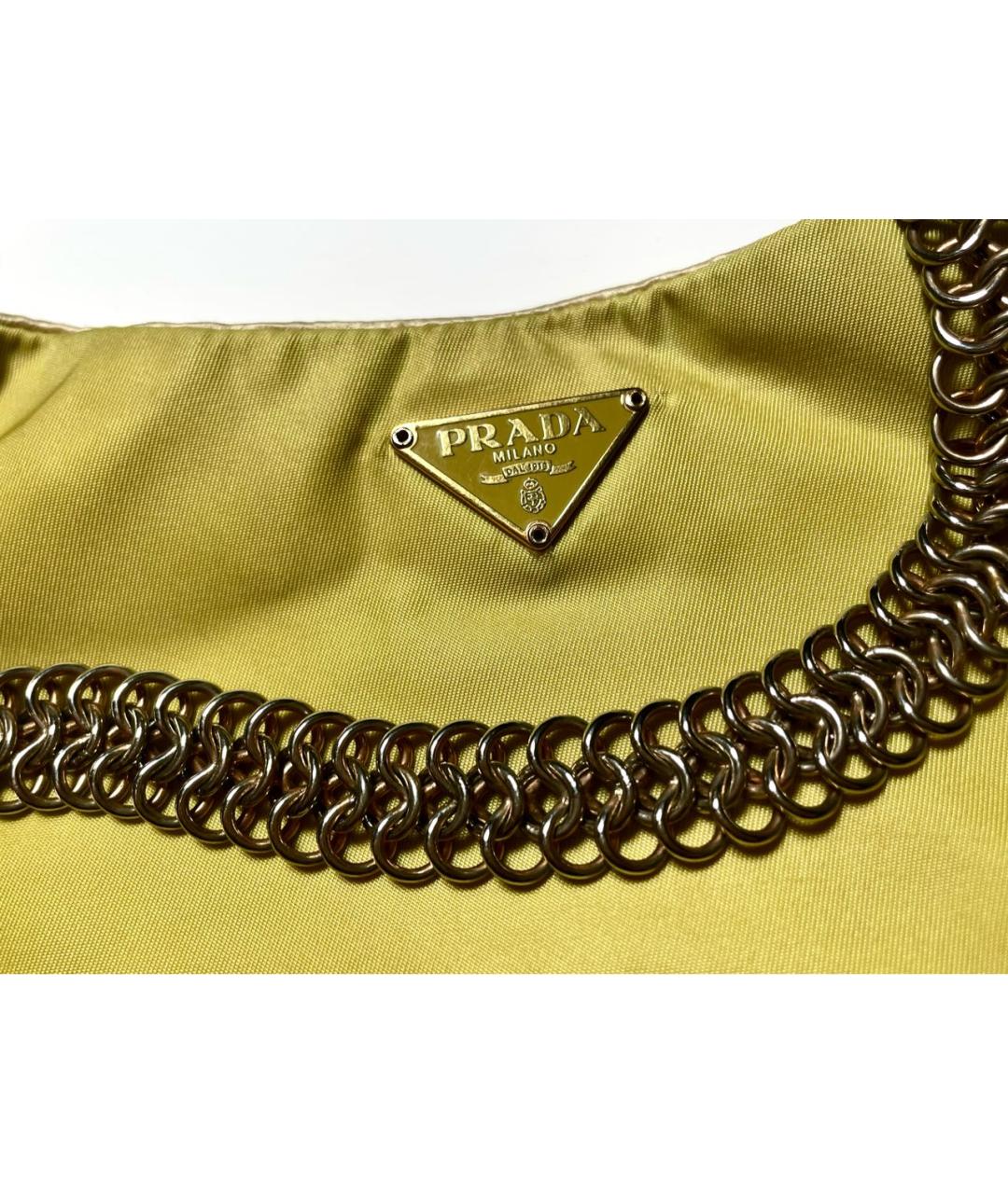 PRADA Зеленая тканевая сумка через плечо, фото 4
