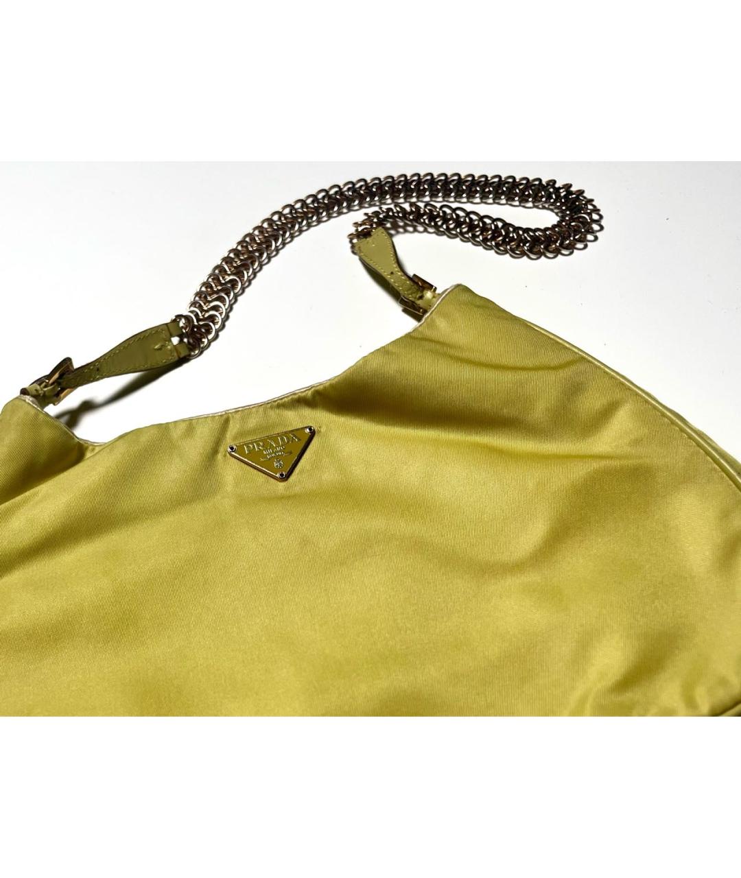 PRADA Зеленая тканевая сумка через плечо, фото 3