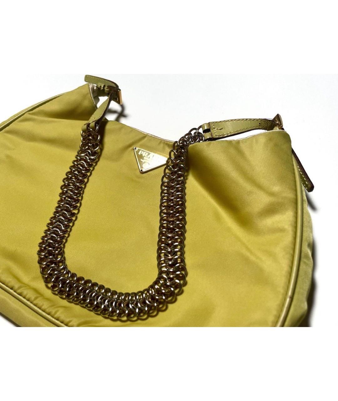 PRADA Зеленая тканевая сумка через плечо, фото 2