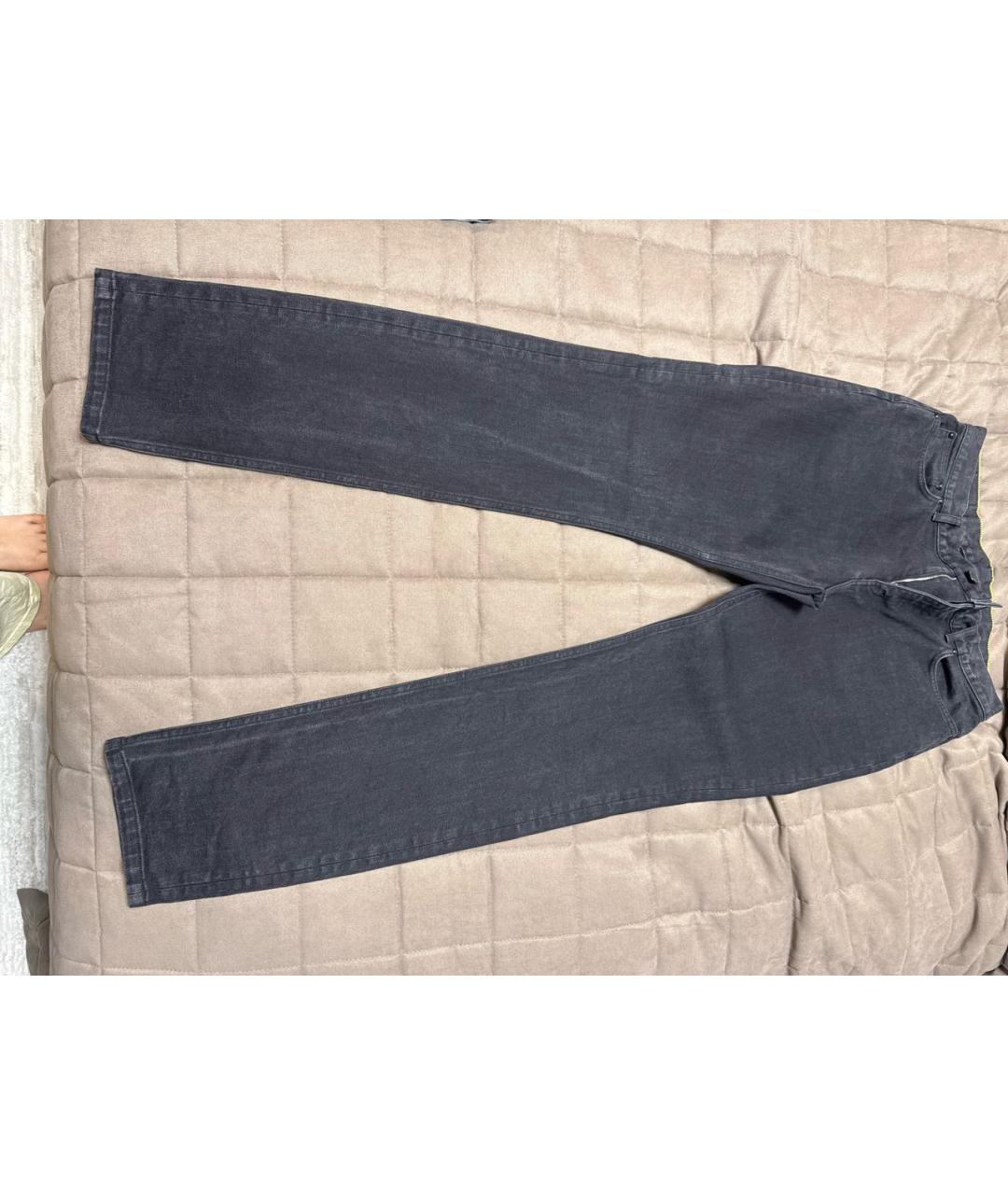 LOUIS VUITTON Антрацитовые прямые джинсы, фото 7