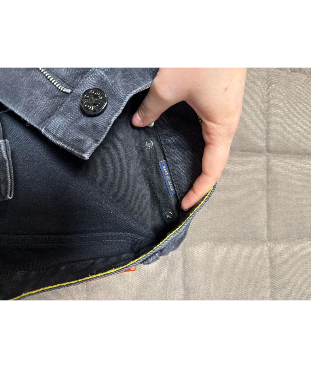 LOUIS VUITTON Антрацитовые прямые джинсы, фото 5