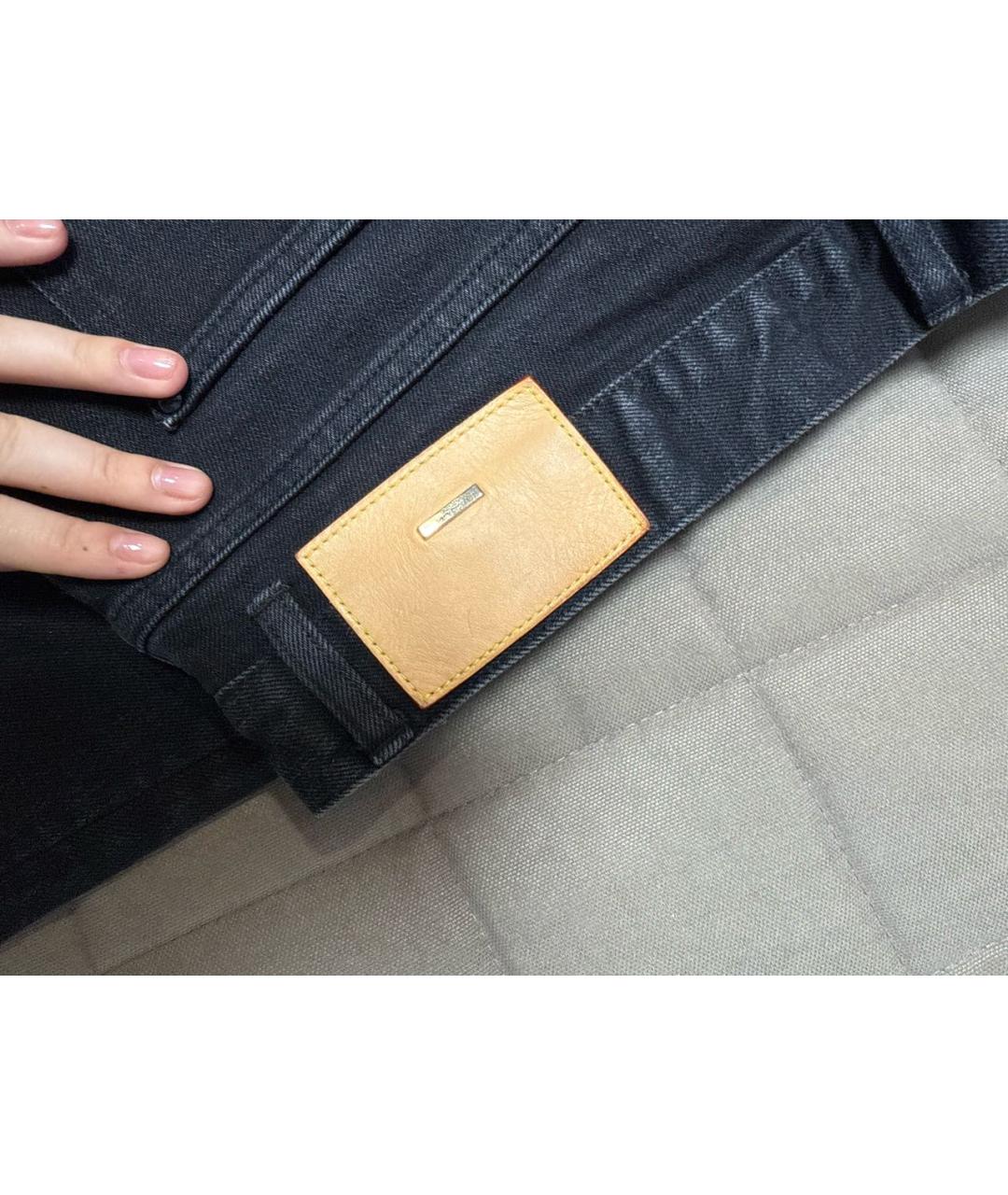 LOUIS VUITTON Антрацитовые прямые джинсы, фото 6