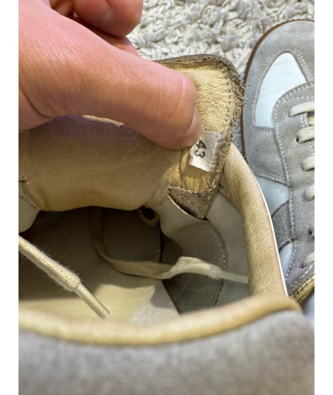 MAISON MARGIELA Мульти кожаные низкие кроссовки / кеды, фото 5