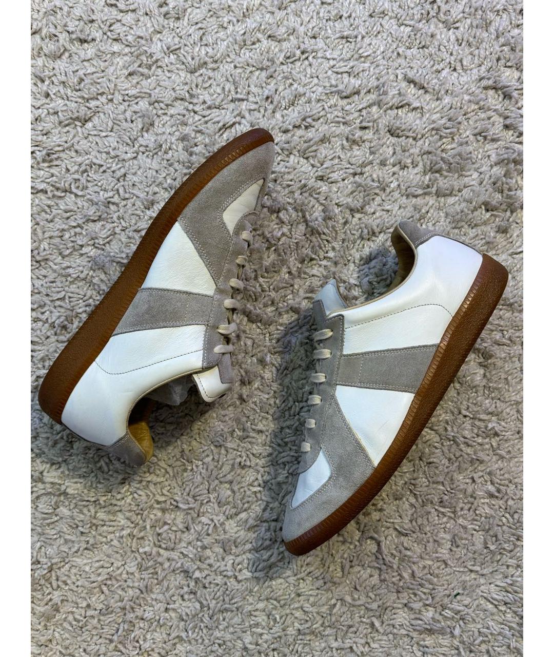 MAISON MARGIELA Мульти кожаные низкие кроссовки / кеды, фото 8