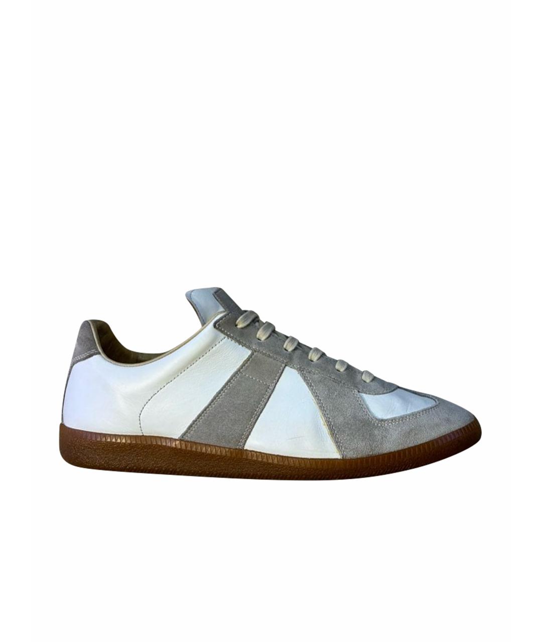 MAISON MARGIELA Мульти кожаные низкие кроссовки / кеды, фото 1