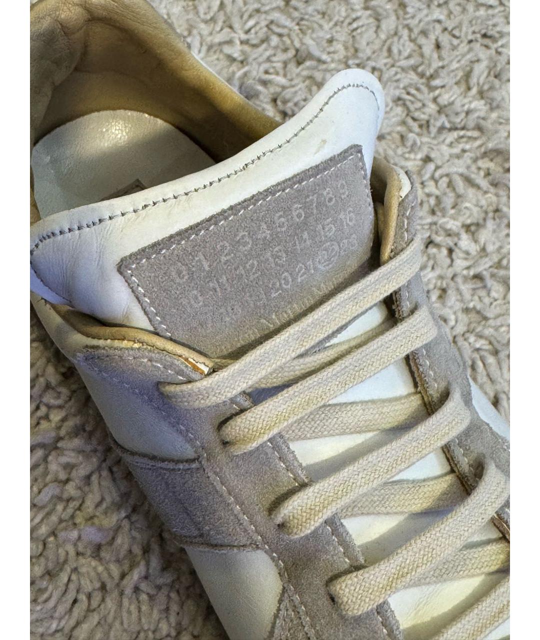 MAISON MARGIELA Мульти кожаные низкие кроссовки / кеды, фото 7