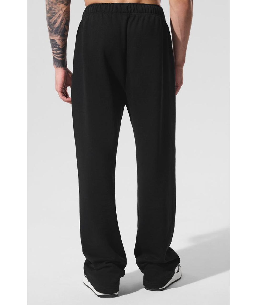 ALO YOGA Черные хлопковые повседневные брюки, фото 3