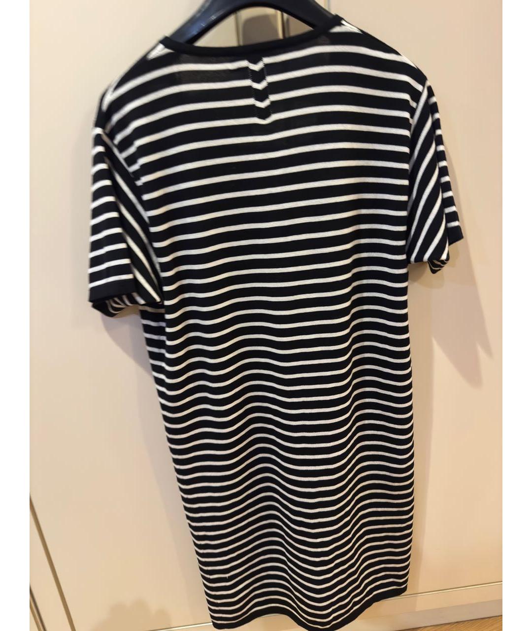 SAINT LAURENT Черное шерстяное повседневное платье, фото 2