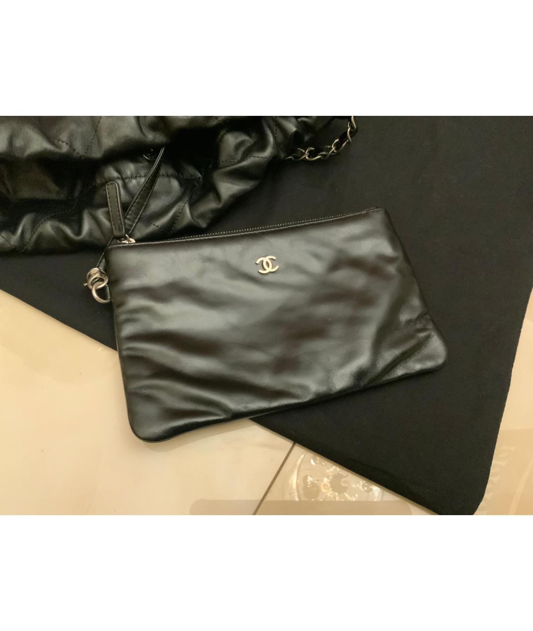 CHANEL Черная кожаная сумка через плечо, фото 5