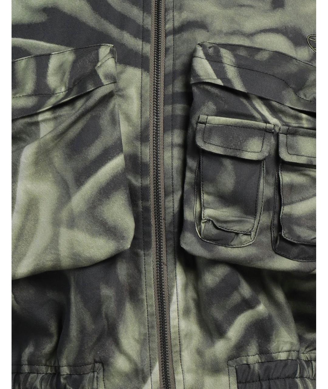 DIESEL Хаки хлопковая куртка, фото 2