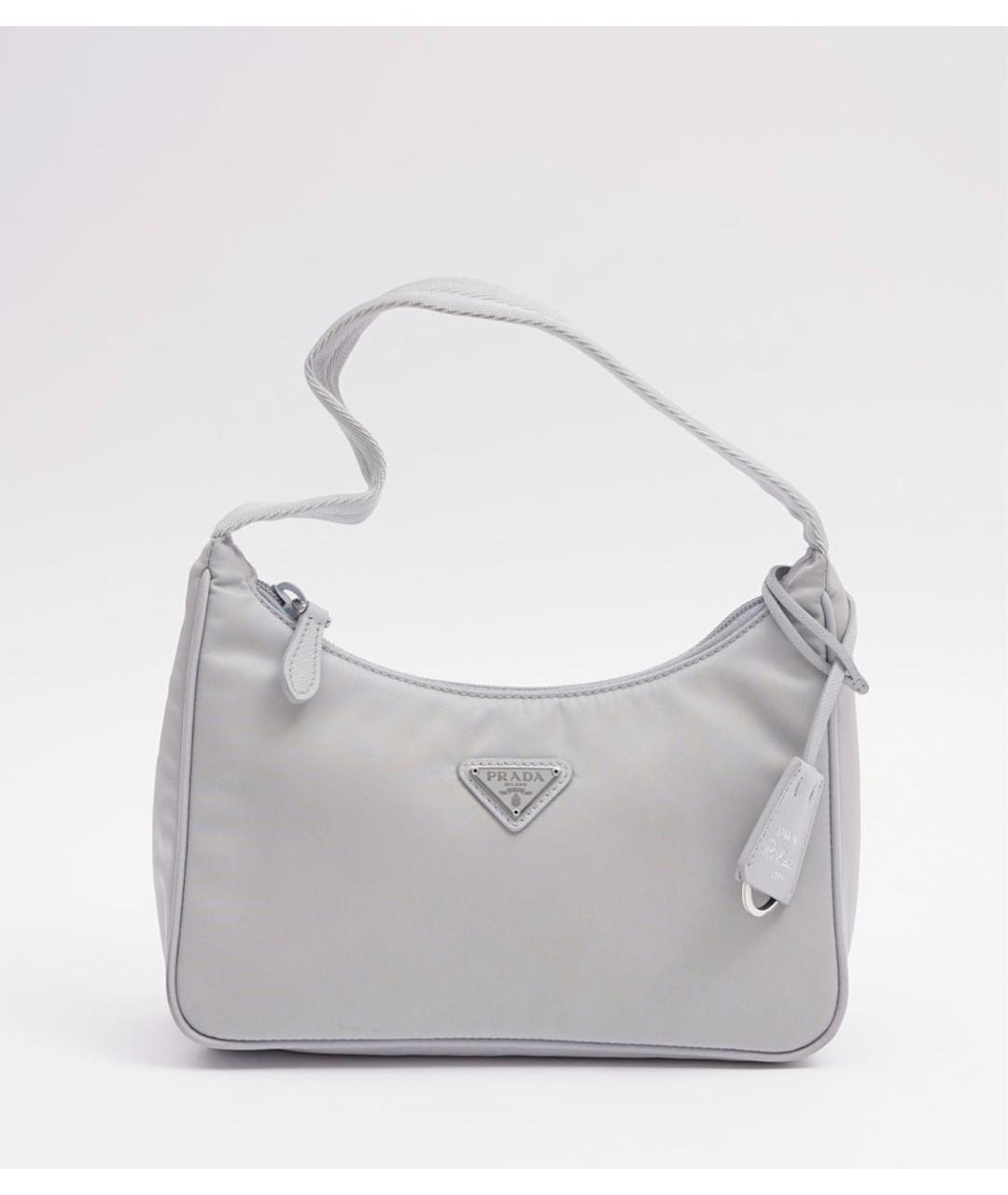 PRADA Голубая сумка с короткими ручками, фото 5