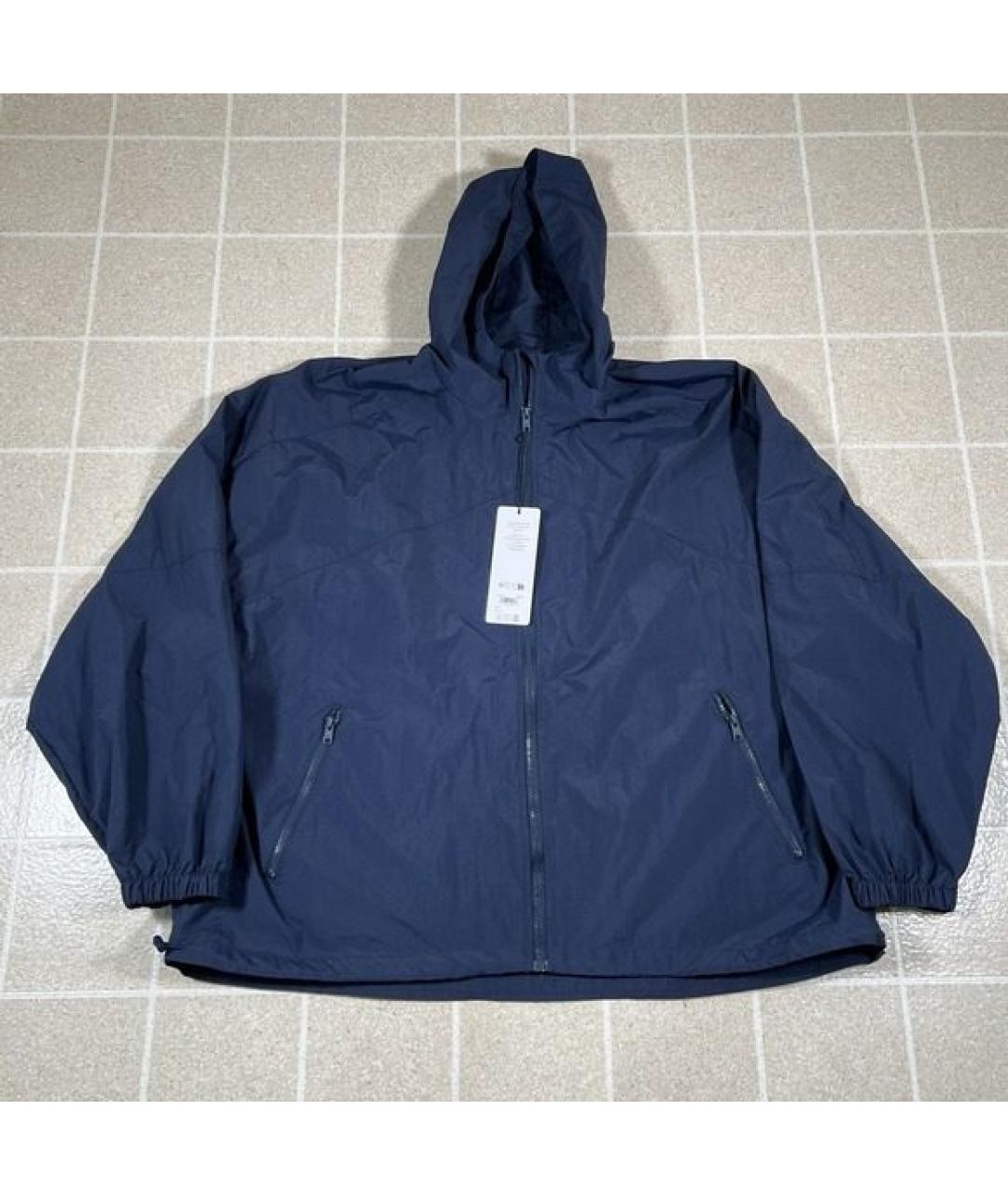 ALO YOGA Темно-синяя синтетическая спортивная куртка, фото 7