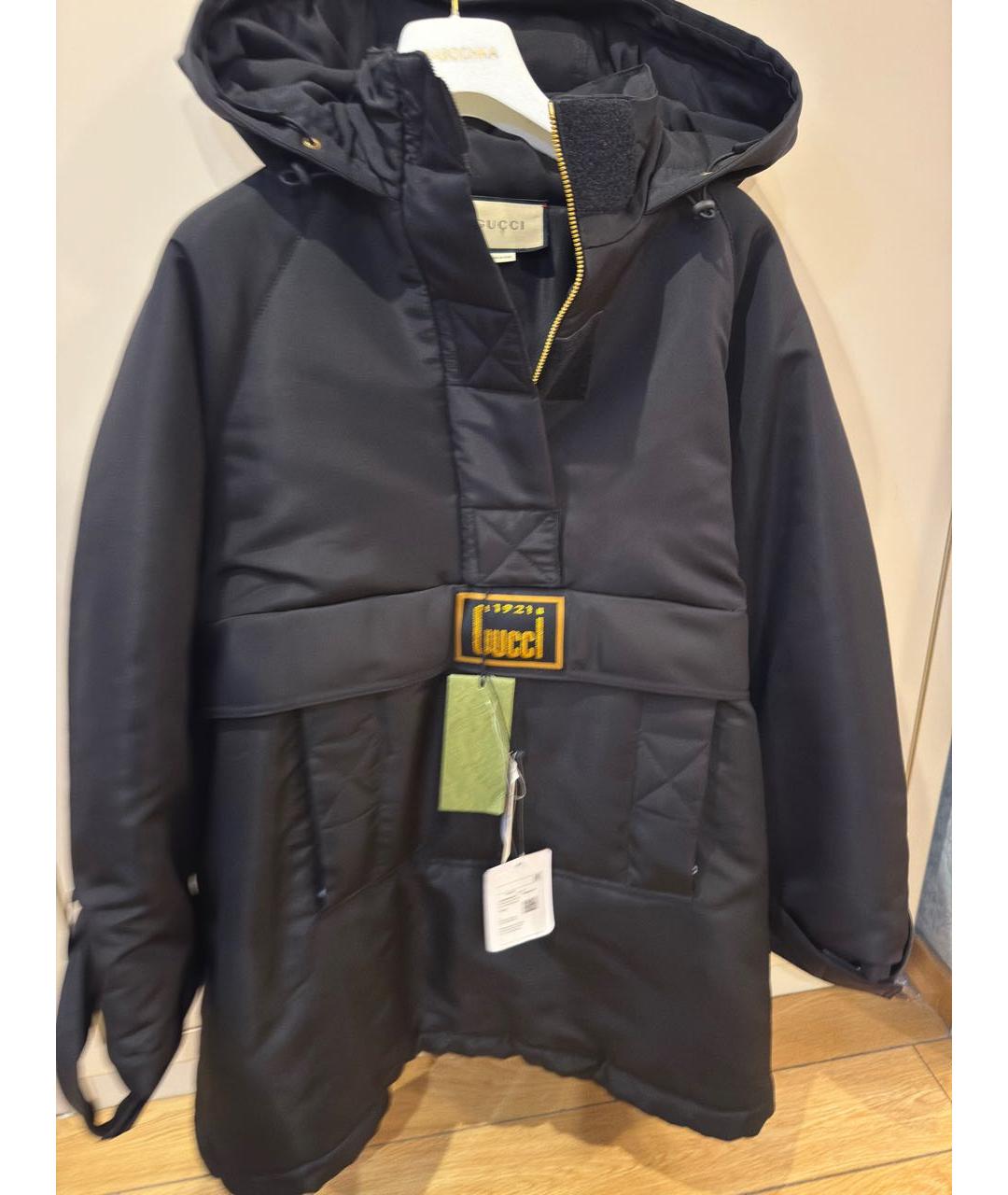 GUCCI Черная шелковая куртка, фото 5