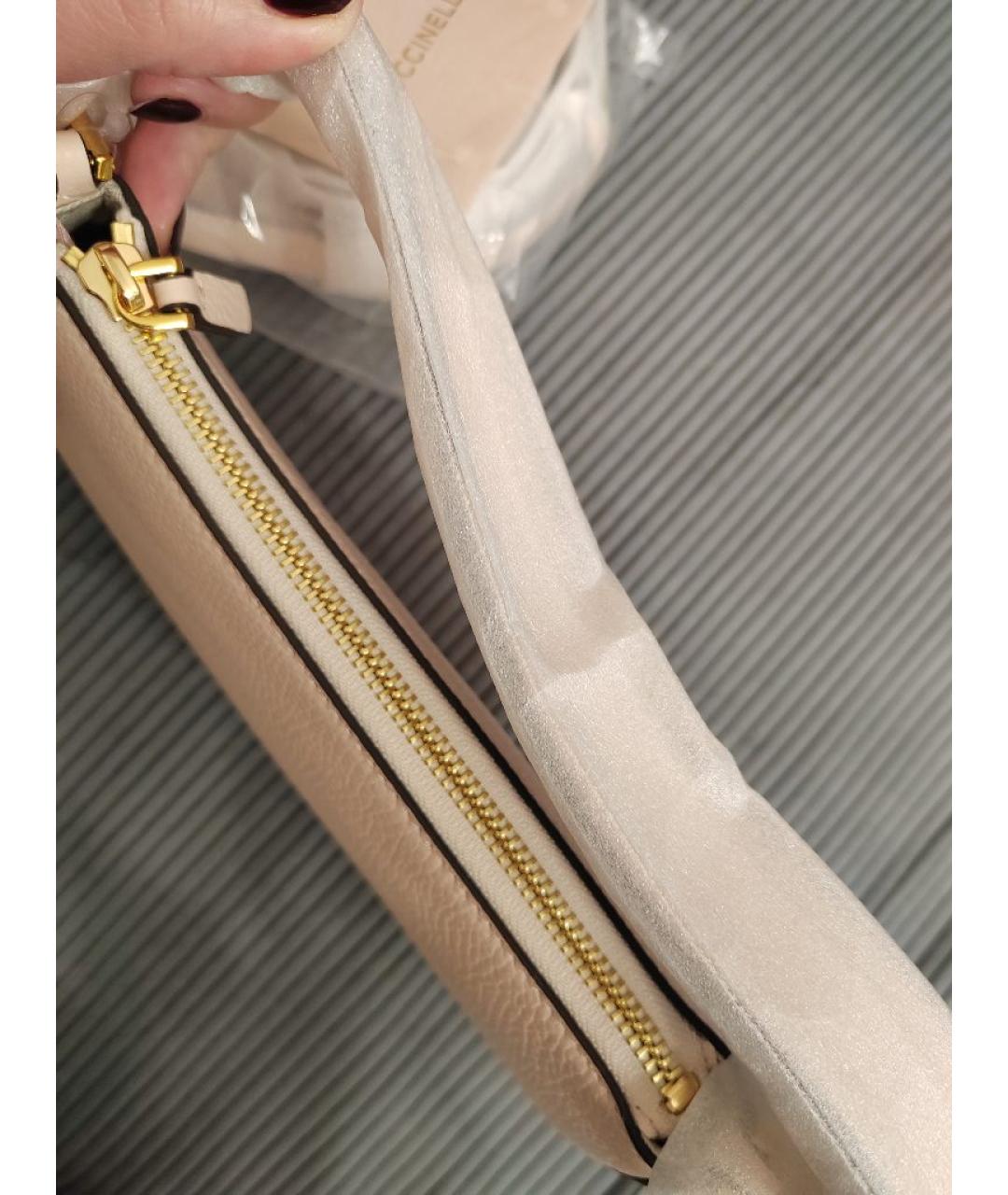 COCCINELLE Розовая кожаная сумка через плечо, фото 4