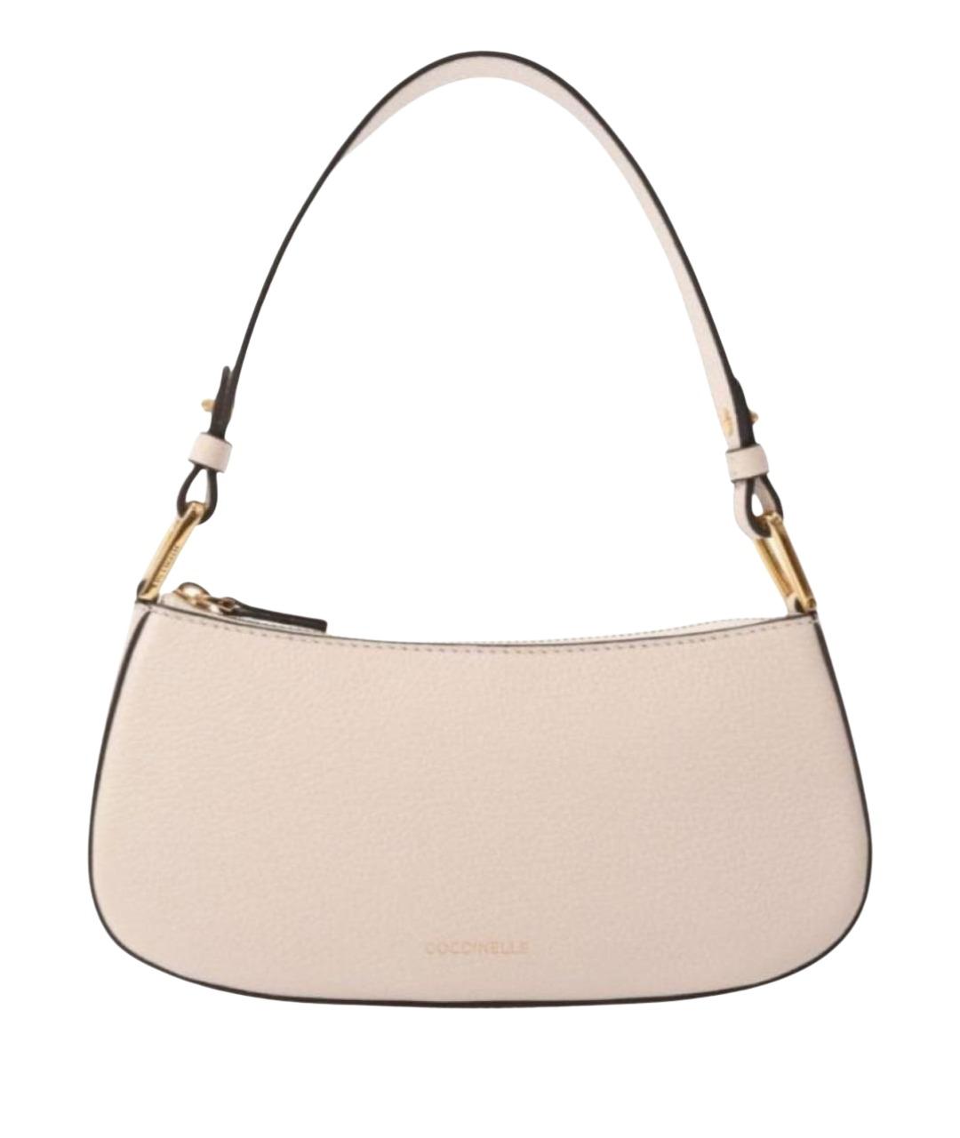 COCCINELLE Розовая кожаная сумка через плечо, фото 1