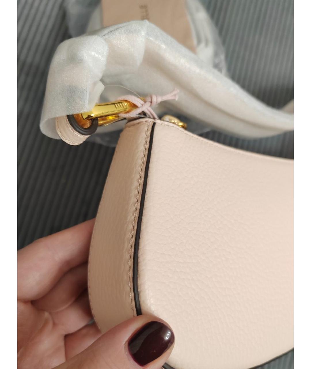 COCCINELLE Розовая кожаная сумка через плечо, фото 9