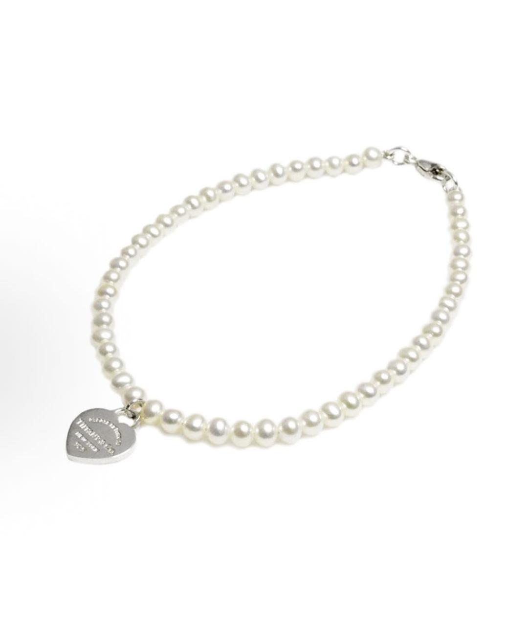 TIFFANY&CO Белый жемчужный браслет, фото 5