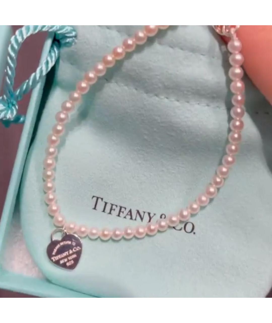 TIFFANY&CO Белый жемчужный браслет, фото 4