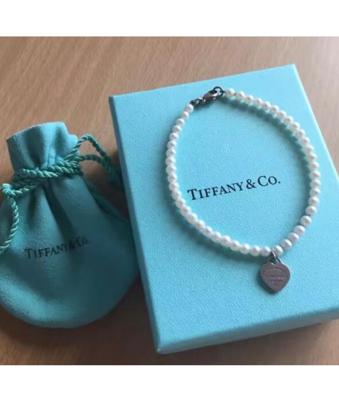 TIFFANY&CO Белый жемчужный браслет, фото 3