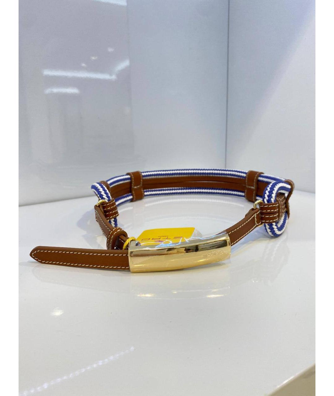 ETRO Коричневый кожаный ремень, фото 4