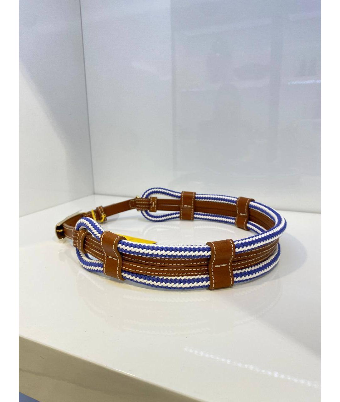 ETRO Коричневый кожаный ремень, фото 3