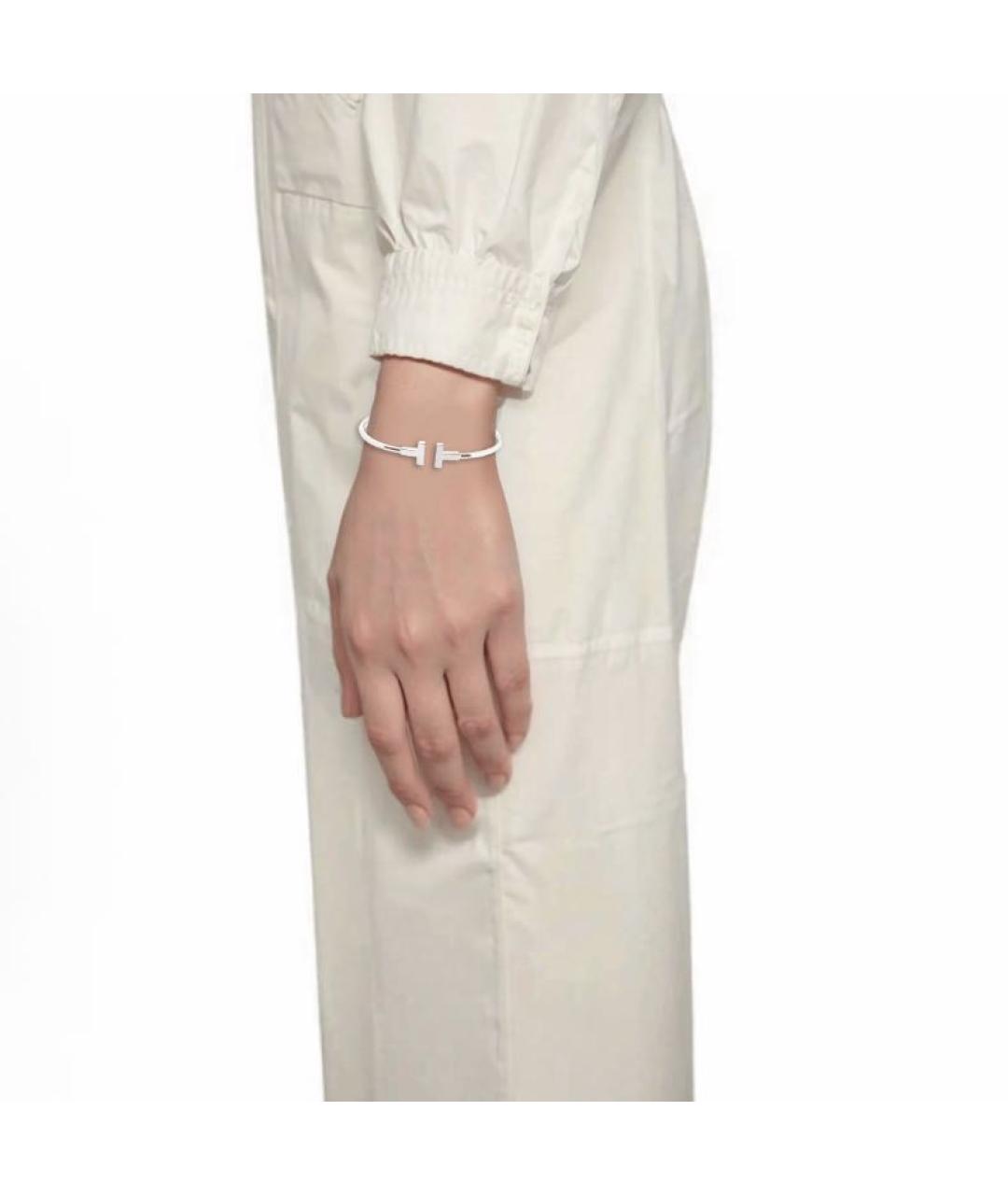 TIFFANY&CO Серебрянный браслет из белого золота, фото 5