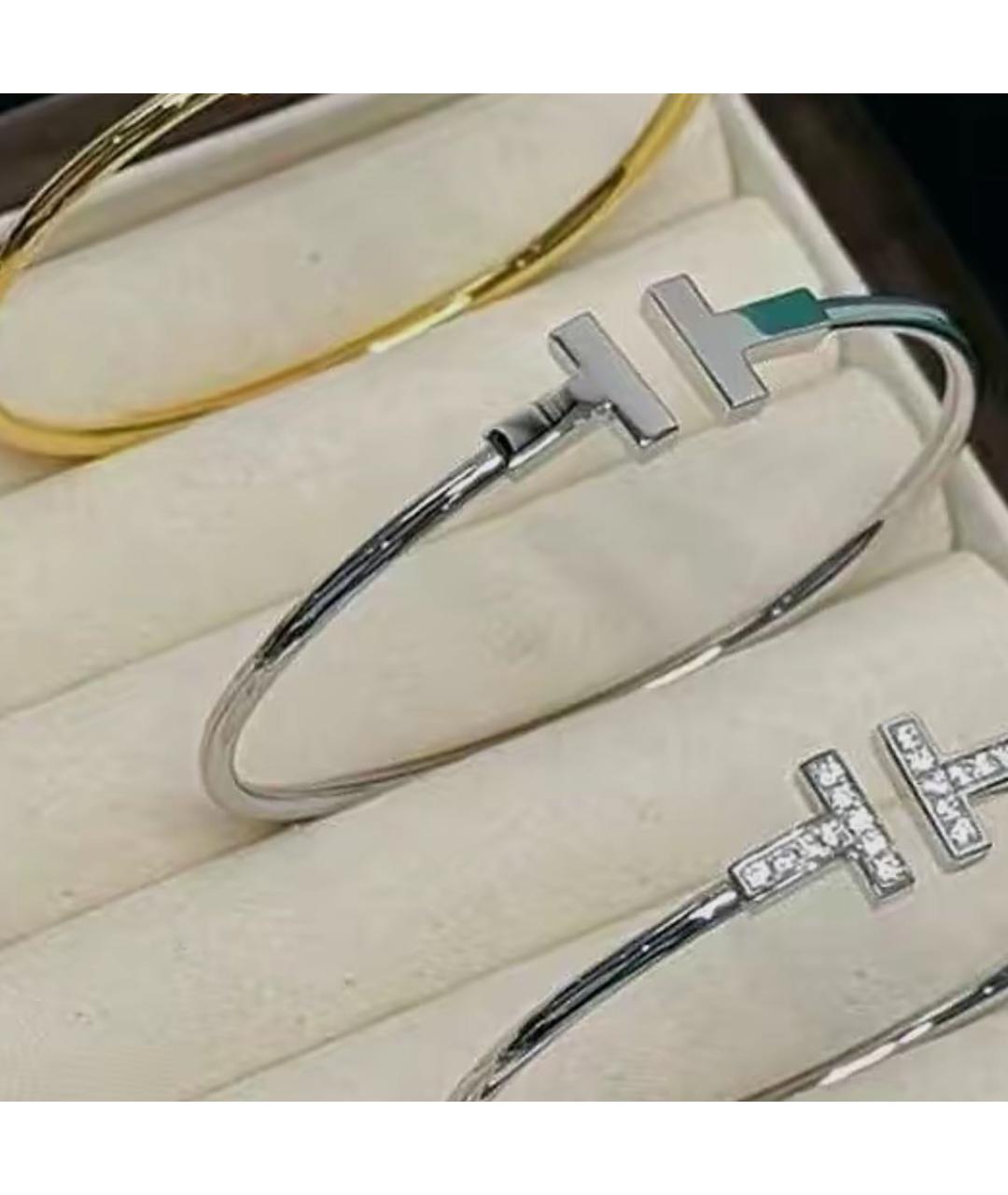 TIFFANY&CO Серебрянный браслет из белого золота, фото 6