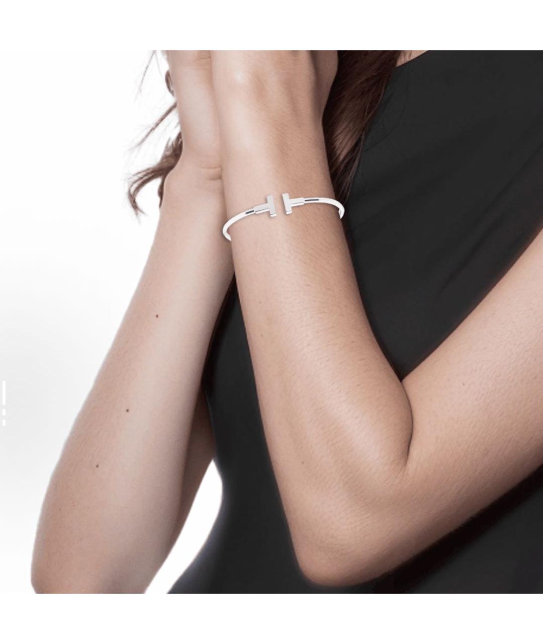 TIFFANY&CO Серебрянный браслет из белого золота, фото 4