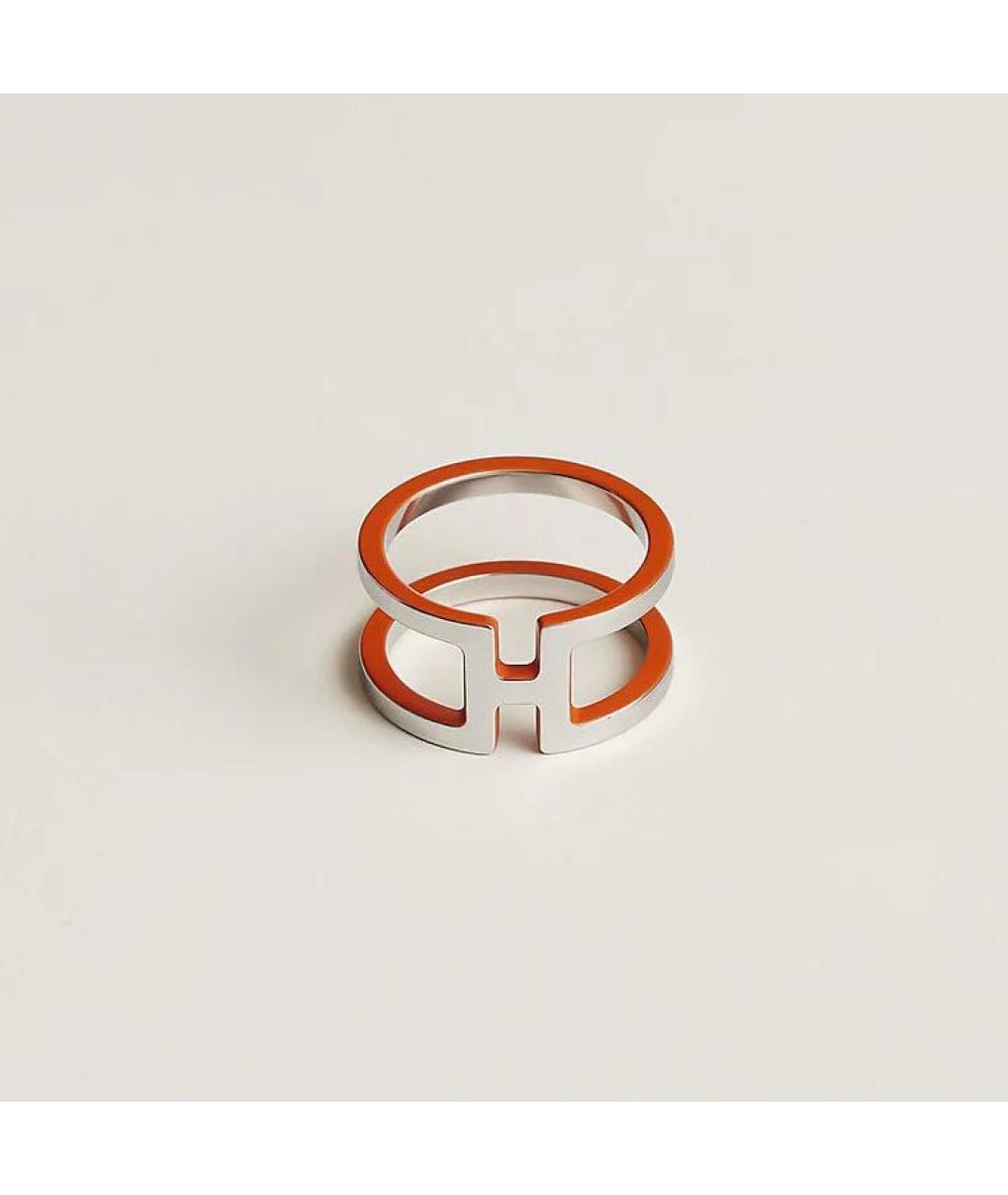 HERMES Оранжевый платок, фото 5