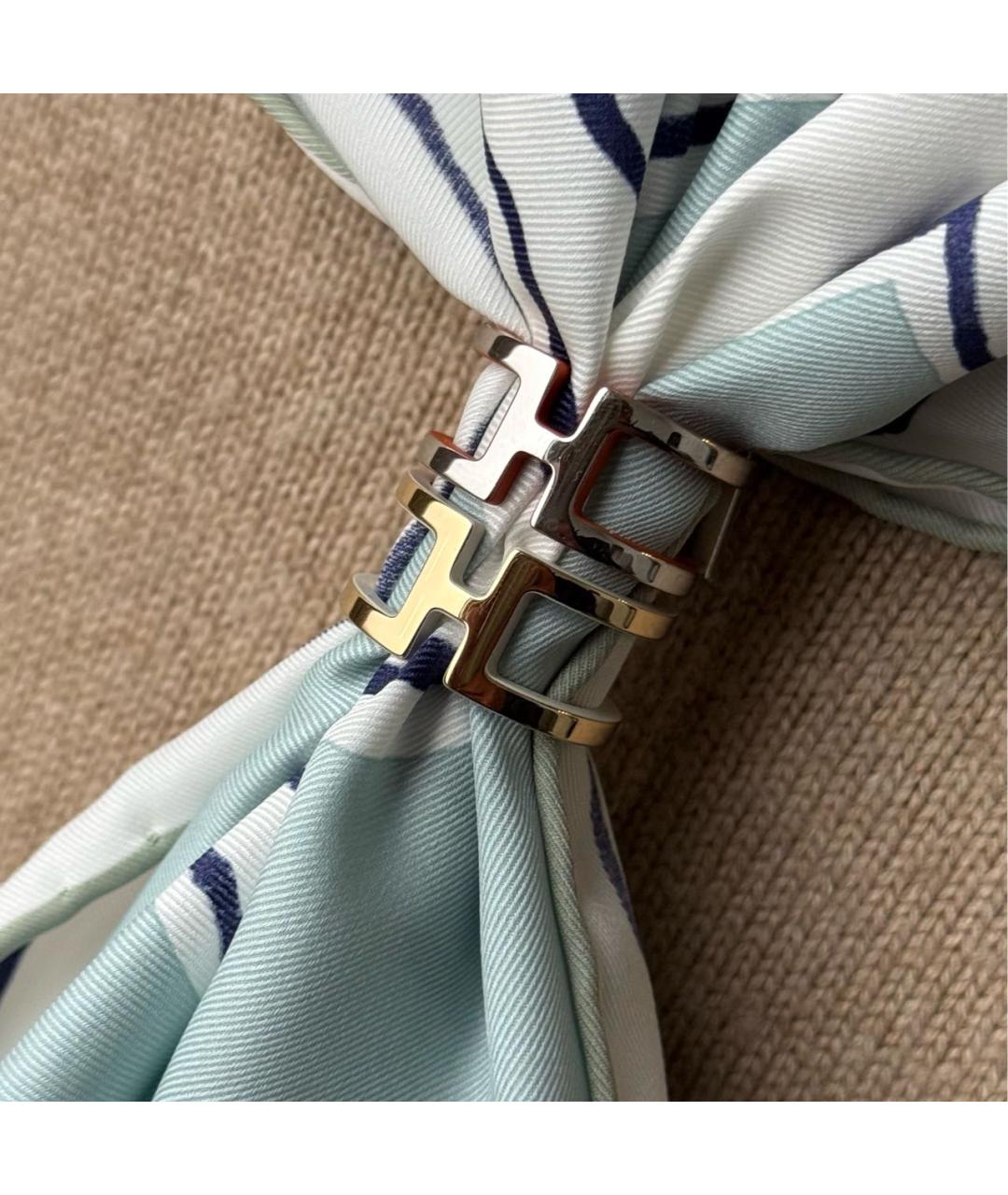 HERMES Оранжевый платок, фото 4