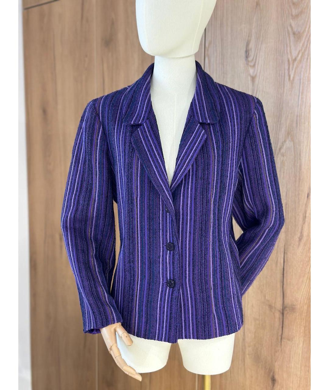 CHANEL Фиолетовый жакет/пиджак, фото 4