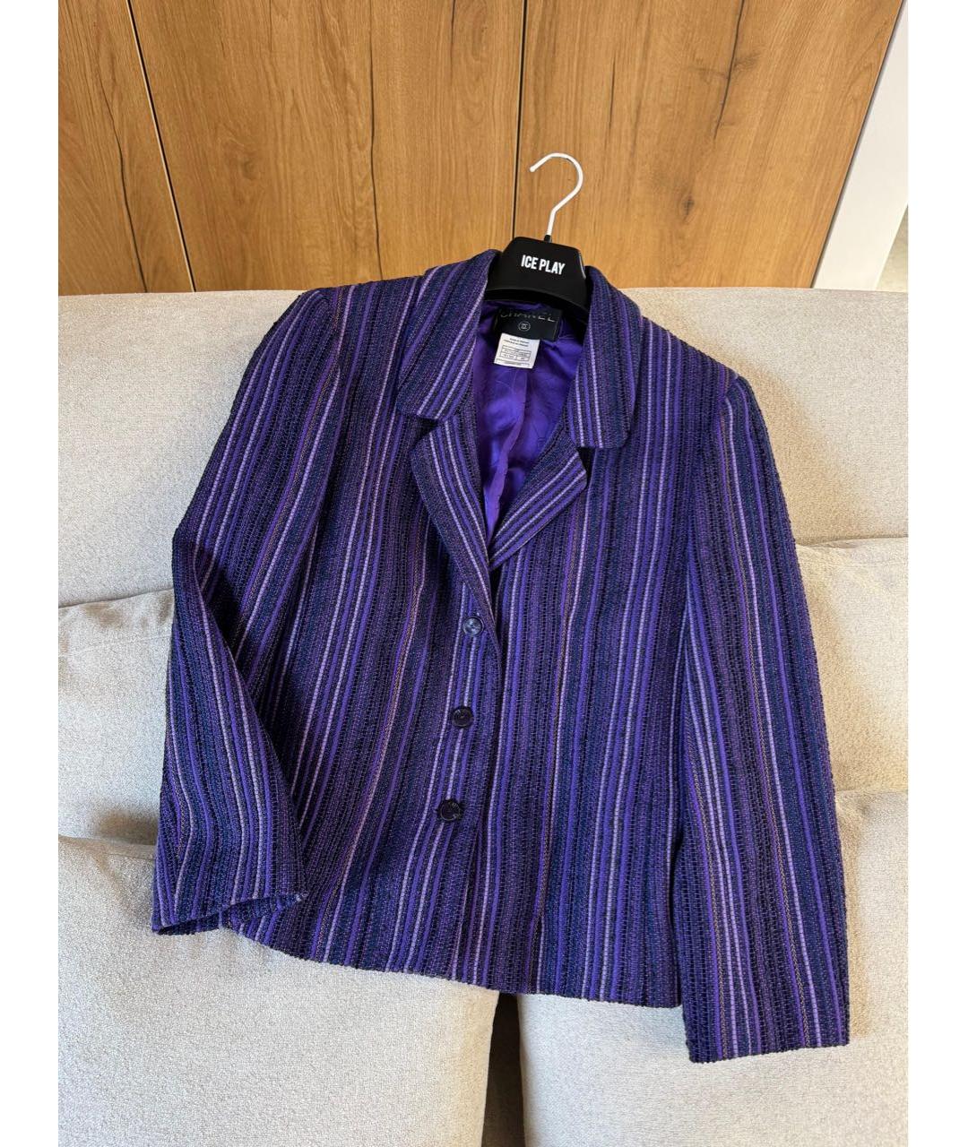 CHANEL Фиолетовый жакет/пиджак, фото 2
